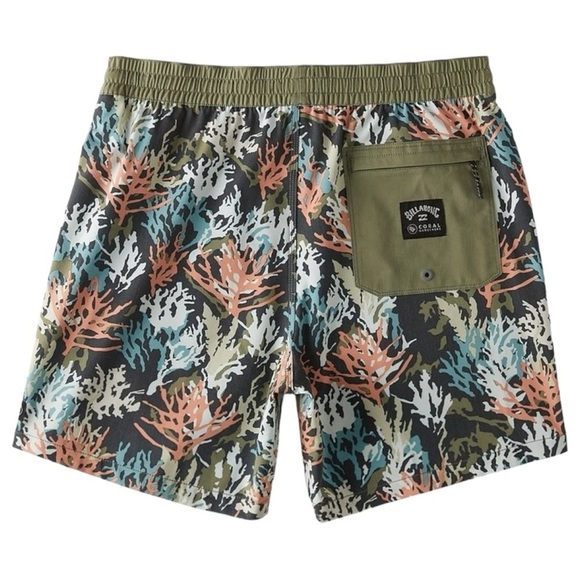 Coral Gardeners 17" Layback Elastic Waist Shorts Swim Trunks NWOT - Picture 2 of 11